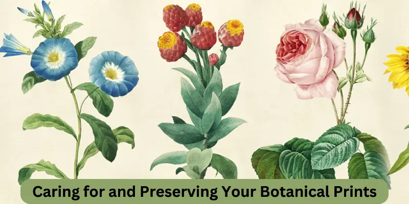 caring for and preserving your botanical prints